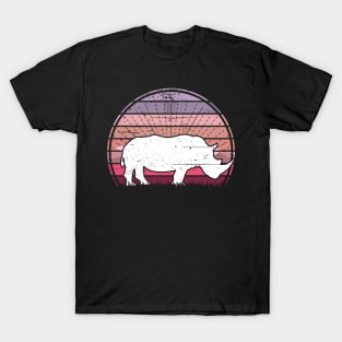 White Rhino Sunset T-Shirt